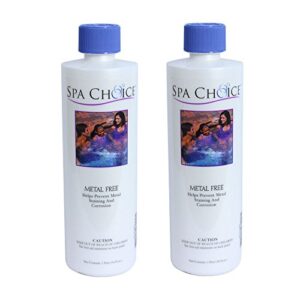 spachoice 472-3-1001-02 metal free stain remover for spas, 1-pint, 2-pack