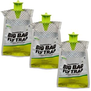 rescue! big bag fly trap – disposable, outdoor use - 3 traps