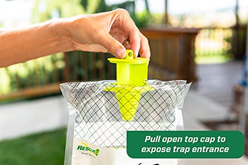 RESCUE! Big Bag Fly Trap – Disposable, Outdoor Use - 3 Traps