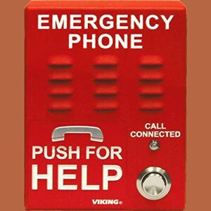 voip emergency phone with dialer and annoucer, weather protection