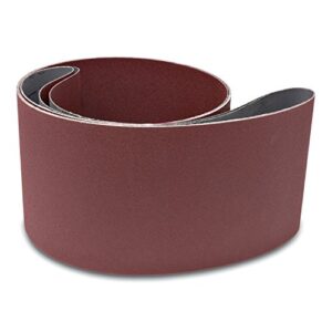 red label abrasives 6 x 89 inch 120 grit aluminum oxide multipurpose sanding belts, 2 pack
