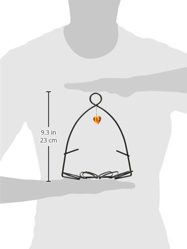 Birds Choice OFF Oriole Flower-Shaped Feeder w/Heart Ornament, Oriole Nectar & Jelly Feeder, 3oz Capacity, Orange