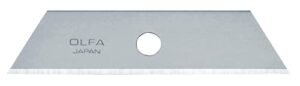 olfa dual edge safety knife blades, 5 blades (skb-2/5b) - trapezoid shaped dual-side carbon steel utility knife & safety cutter replacement blades, fits olfa sk-4, sk-9, & utc-1 knives