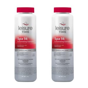 leisure time 22337-02 granules hot tub chlorine, 2-pack