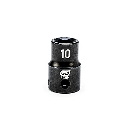 GEARWRENCH 3/8" Drive Standard Impact Metric Socket 10mm, 6 Point - 84311N