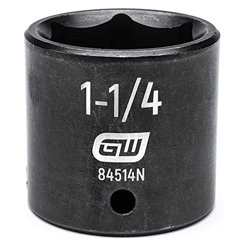GEARWRENCH 1/2" Drive 6 Pt. Standard Impact Socket, 1-1/4" - 84514N