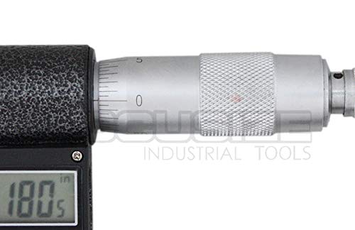 Accusize Industrial Tools 1-2''/25-50 mm by 0.00005''/0.001 mm 7-Key Electronic Digital Micrometer, Water Proof, Ac21-2022