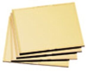 radnor 4 1/2" x 5 1/4" shade 10 gold-coated polycarbonate filter plate