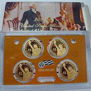 2007 Presidential $1 Proof Coins Proof Set Original Government Package