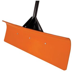 A.M. Leonard Poly Snow Pusher/Shovel with D-Grip Fiberglass Handle - 30 Inches, Orange