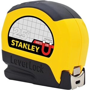 Stanley STHT33281L 25' Magnetic Tip & Fractional Read LeverLock Tape Measure