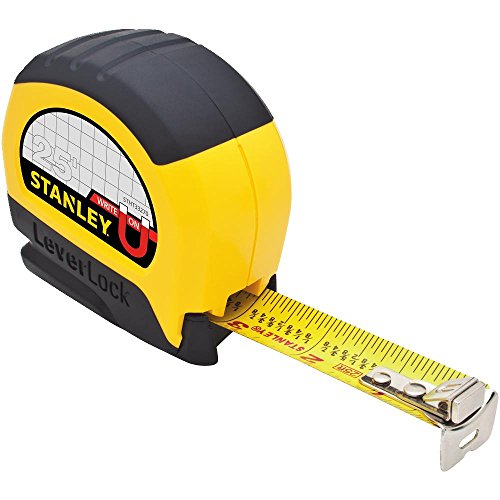 Stanley STHT33281L 25' Magnetic Tip & Fractional Read LeverLock Tape Measure