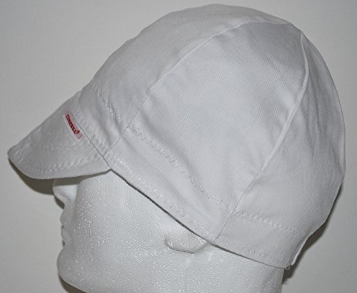 Comeaux Caps Reversible Welding Cap Solid White 7 5/8