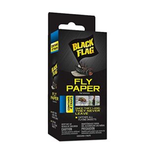 black flag fly paper insect trap(2pack)