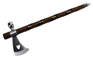 wuu jau co l-114 native american peace pipe tomahawk axe, 18"