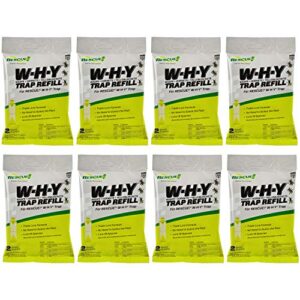 rescue! non-toxic wasp, hornet, yellowjacket trap (why trap) attractant refill - 2 week refill - 8 pack