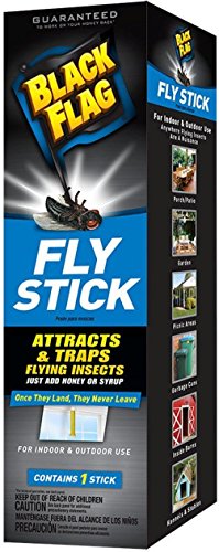 Black Flag Fly Stick Insect Trap(2Pack)