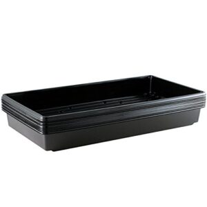 yield lab 10 x 20 inch black plastic propagation tray (10 pack) – hydroponic, aeroponic, horticulture growing equipment