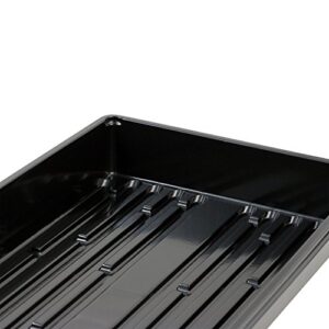 Yield Lab 10 x 20 Inch Black Plastic Propagation Tray (10 Pack) – Hydroponic, Aeroponic, Horticulture Growing Equipment