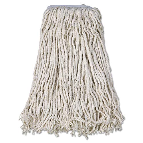 Boardwalk BWKCM02032S #32 Cut-End Cotton Mop Head - White (12/Carton)