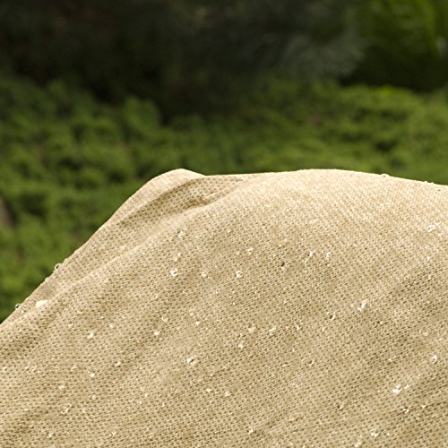 Budge P4A07SF1 All Seasons Round Patio Table Cover Lightweight, UV-Resistant, Extra Small, Tan