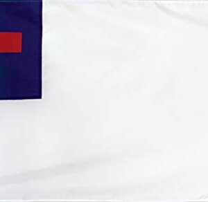 Made In USA Flags Co. - Christian Flag - Fade-Resistant Church & Garden Flag with SolarMax Nylon, Appliqued Cross, Strong Lock-Stitching - All-Weather Durable - 3’x5’ Christian House Flag