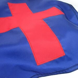 Made In USA Flags Co. - Christian Flag - Fade-Resistant Church & Garden Flag with SolarMax Nylon, Appliqued Cross, Strong Lock-Stitching - All-Weather Durable - 3’x5’ Christian House Flag