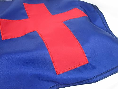 Made In USA Flags Co. - Christian Flag - Fade-Resistant Church & Garden Flag with SolarMax Nylon, Appliqued Cross, Strong Lock-Stitching - All-Weather Durable - 3’x5’ Christian House Flag