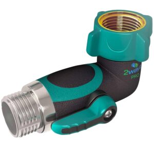 2wayz - 90 degree hose elbow for rv, 90 degree hose adapter for rv, hose angle connector, water hose shut off valve, garden hose elbow, hose elbow 90, 90 degree water hose elbow for rv