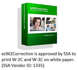 ezw2correction 2023: form w-2c, w-3c software (basic version)