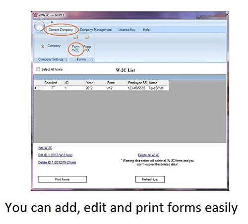 EzW2Correction 2023: Form W-2C, W-3C Software (basic version)