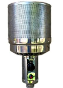 hiland 2 1/2" pole thp-burner-2.5 part, tall(complete burner), one size, grey