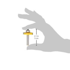 YONICO Slot Cutter Router Bit 1/4-Inch Height X 3/8-Inch Depth 1/4-Inch Shank 14184q