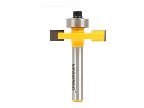 YONICO Slot Cutter Router Bit 1/4-Inch Height X 3/8-Inch Depth 1/4-Inch Shank 14184q