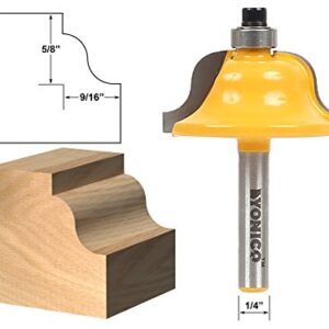 YONICO Roman Ogee Router Bits Edge Forming 9/16-Inch 1/4-Inch Shank 13184q