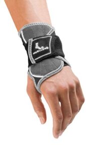 mueller sports medicine hg80 premium wrist brace, for men and women, black/gray, s/m