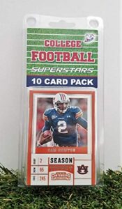 auburn tigers- (10) card pack college football different auburn superstars starter kit! comes in souvenir case! great mix of modern & vintage players for the super tigers fan! by 3bros