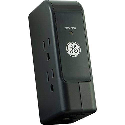 GE Mobile Outlet & USB Surge Protector ~ For Laptops, Smartphones, Tablets