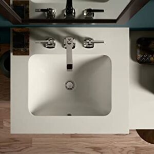 KOHLER 20000-0 Caxton Rectangle Undermount Bathroom Sink, 20-1/4" W x 15-11/16" L, White