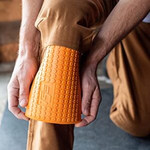 TSE Safety TSE-PPKS TSE-PRO Heavy Duty Padding Pocket Knee Savers with Extra Thick Foam Cushion, Soft Inner Liner, Adjustable One Size, Hi-Viz Orange