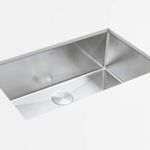 Modena Undermount Kitchen Sink Set, 16-Gauge Stainless Steel (32-Inch Single Bowl)