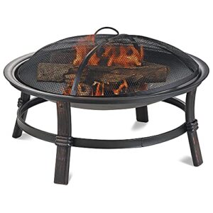 endless summer wad15121mt brushed copper wood burning outdoor firebowl