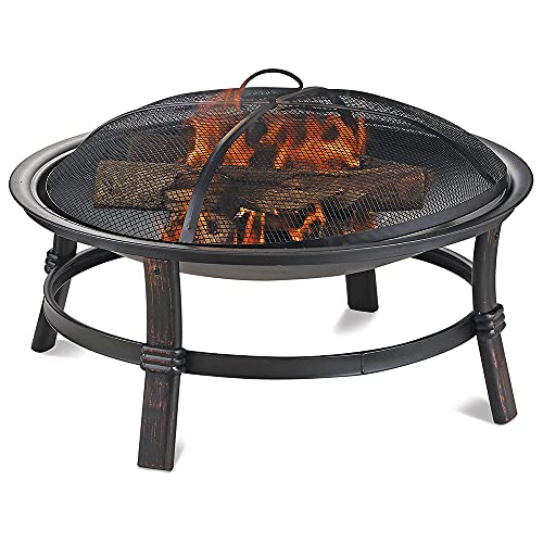 Endless Summer WAD15121MT Brushed Copper Wood Burning Outdoor Firebowl