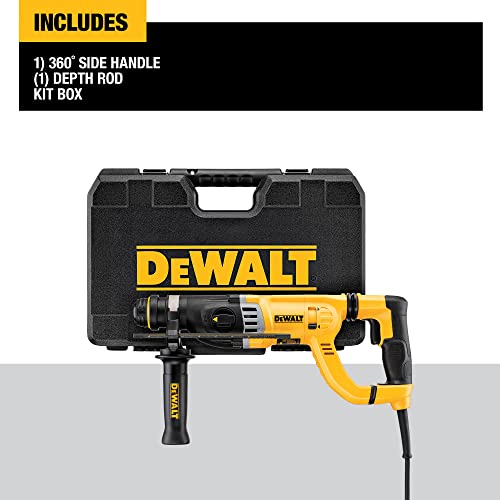 DEWALT Rotary Hammer Drill with Shocks, D-Handle, SDS, 1-1/8-Inch (D25263K)