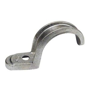 morris 19528 rigid pipe strap, malleable iron, 1 hole, 2-1/2"