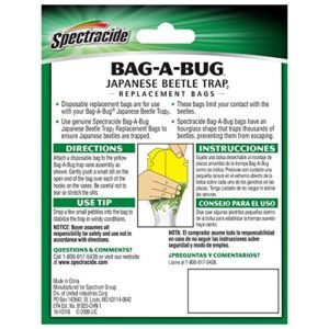 SpectracideBug Japanese Beetle Trap Disposable Bags, 6-Count