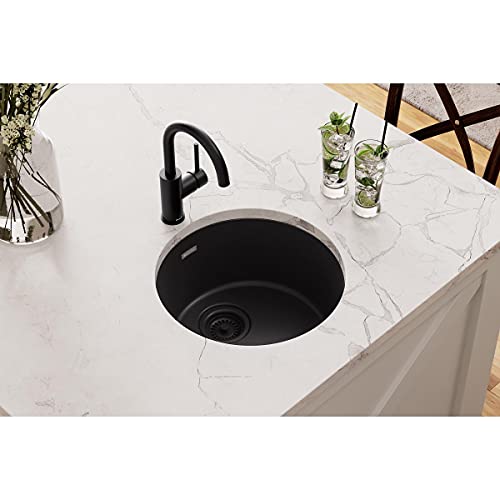 Elkay ELG16FBBK0 Sink, 18-1/8 x 18-1/8 x 7-1/2, Black