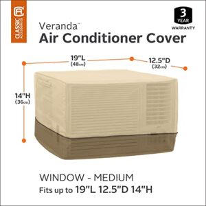 Classic Accessories Veranda Water-Resistant 19 Inch Window AC Cover