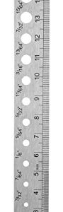 SE 6� Stainless Steel Ruler in SAE and Metric with Drill Gauge - 9263SR
