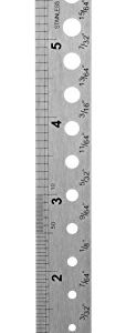 SE 6� Stainless Steel Ruler in SAE and Metric with Drill Gauge - 9263SR